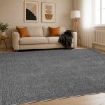 vidaXL Килим Антрацит 300 x 400 cm 100% полиестер 3 mm Пере се (42041697)
