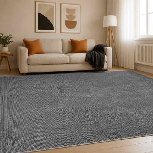 vidaXL Килим Антрацит 300 x 400 cm 100% полиестер 3 mm Пере се (42041697)