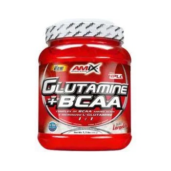 Amix Nutrition Глутамин + bcaa amix, 0.500кг, Неовкусен, 591