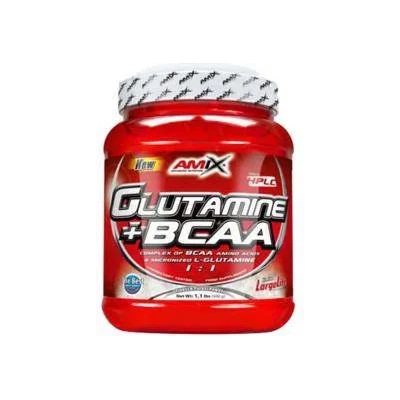 Amix Nutrition Глутамин + bcaa amix, 0.500кг, Неовкусен, 591