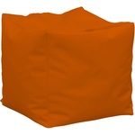 PUFRELAX Пуф, 80л. , Табуретка Куб - Neon Orange, Перящ се калъф, Водоустойчив, Пълнеж от Полистиролни перли (PUF-G-C-PEX-NEOR) - topmarket