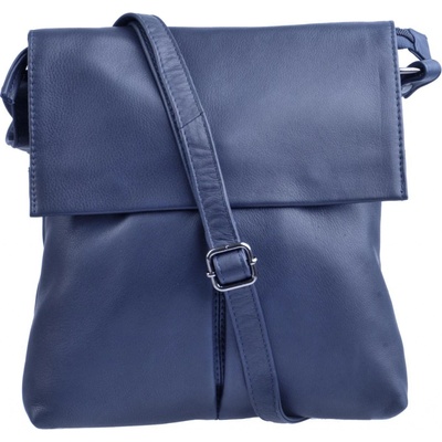 New bags dámská kožená kabelka přes rameno LB-244 tmavě modrá