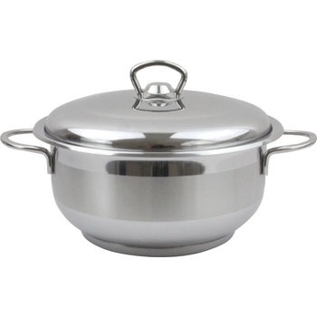 Дълбока Тенджера berlin - с метален капак, висококачествен инокс, различни размери (ek-berlin ss)