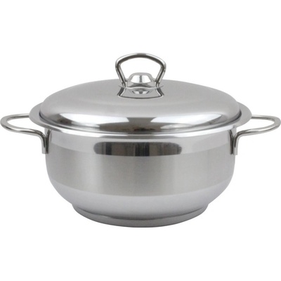 Дълбока Тенджера berlin - с метален капак, висококачествен инокс, различни размери (ek-berlin ss)