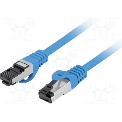 Lanberg PCF8-10CU-0500-B Patch, RJ45 vidlice,z obou stran, S/FTP, Cat 8.1, lanko, Cu