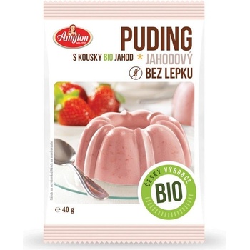 Amylon Bio puding jahodový 40 g