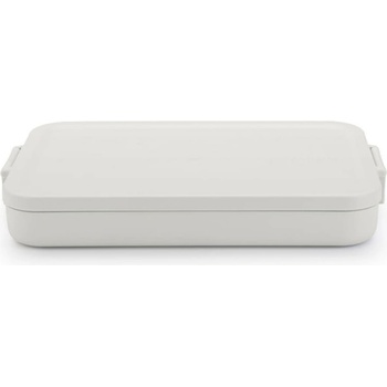 Brabantia Кутия за храна Brabantia Make&Take 1006286, 1.1 л, До 2 сандвича, Без BPA, Плоска, Сив (1006286)