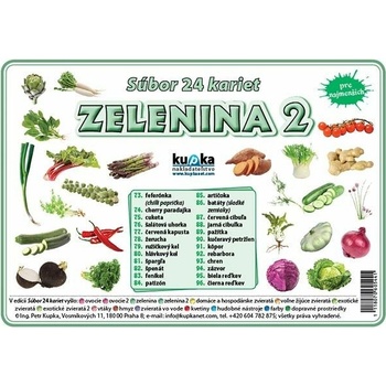 Kupka Petr Súbor 24 kariet - zelenina 2
