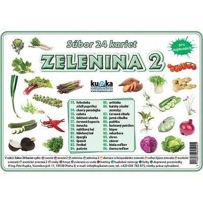 Kupka Petr Súbor 24 kariet - zelenina 2