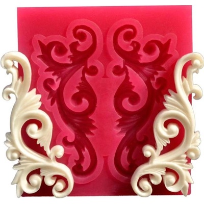 Cesil Silikonová forma Ornamenty 6 5x1,5 cm