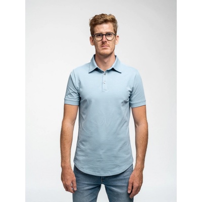 TallGuys pánská prodloužená polokošile Blue shadow