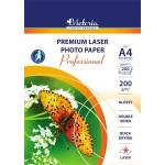 Victoria Фотохартия, лазерна, A4, 200 g, гланцова, двустранна, VICTORIA PAPER "Professional