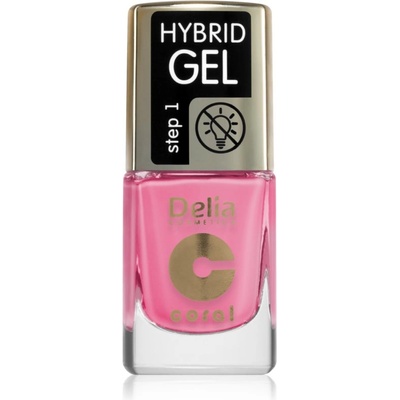 Delia Cosmetics Coral Hybrid Gel гел лак за нокти без използване на UV/LED лампа цвят 117 11ml