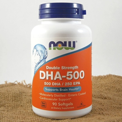 Now Foods DHA-500 500 mg x 90 softgel kapslí s enterickým povlakem