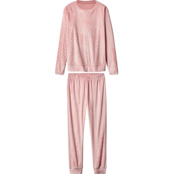 esmara® Dámske pyžamo z velúru Nicki bledoružová