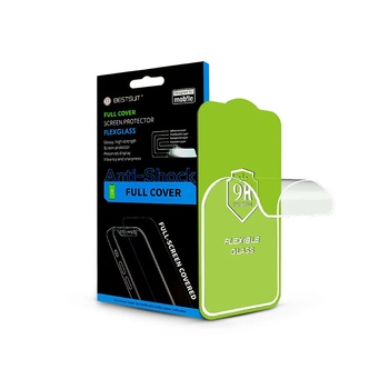 BestSuit Apple iPhone 7 / 8 / SE (2020) Full Cover 5D гъвкав нано стъклен 9H гъвкав екран протектор, бял (PT-6576) (PT-6576)