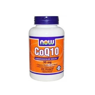 NOW Коензим Q10 30мг. - CoQ10 - 240 капсули - NOW FOODS, NF3190