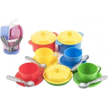 Teddies Комплект цветни пластмасови съдове 18 бр