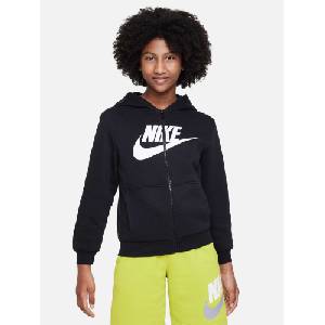 Nike Суитшърт k nsw club flc hd fz ls hbr (fd2990-010)
