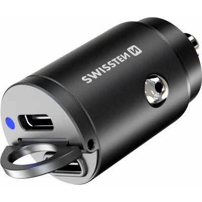 Swissten CL adaptér Power Delivery 2x USB-C 30W nano černý – Zboží Živě