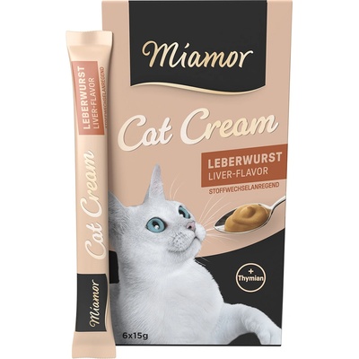 Miamor Cat Snack pečeňový krém 6 x 15 g