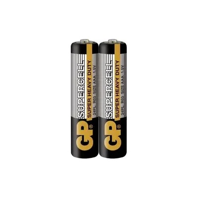 GP Batteries Цинк карбонова батерия GP SUPERCELL R03, AAA, 2 бр. shrink, 1.5V (GP-BM-24PL-S2)