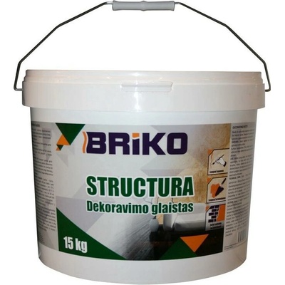 Zdobící tmel Briko Structura, bílý, 15 kg