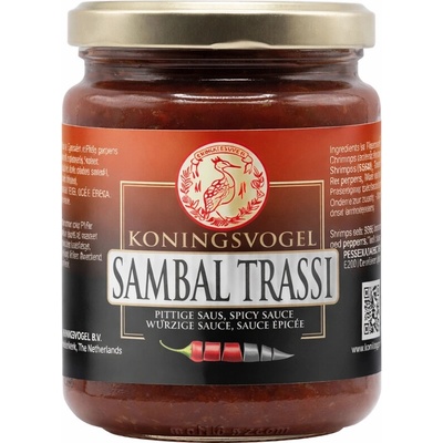 Koningsvogel Chilli pasta Sambal Trassi 270 g