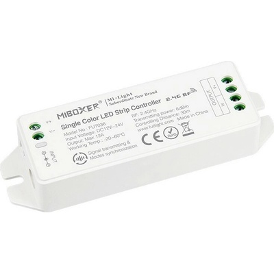 KPLED, Jednobarevný RF LED přijímač, 12-24VDC, 12A, FUT036M, Mi-light