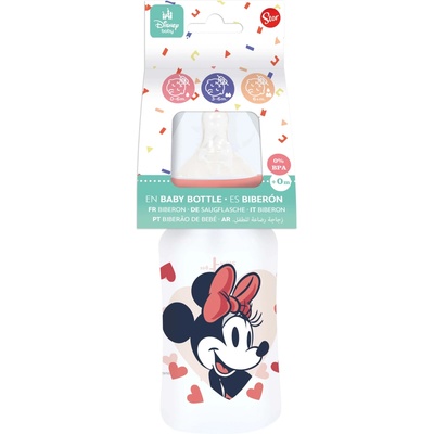 Stor dojčenská antikoliková fľaša Minnie 240 ml