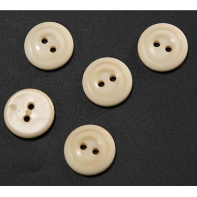 Dierkový gombík - svetlo pieskový - priemer 1,5 cm