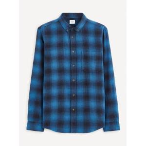 Celio Синя мъжка карирана риза Celio Fabuche Celio | Sin | МЪЖЕ | S