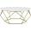 HowHomely Масичка за кафе DIAMOND 41, 5x90 см златиста/бяла (DD0048)