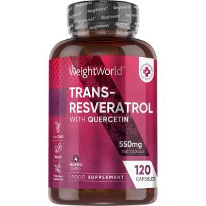 WeightWorld Trans-Resveratrol with Quercetin, 120 капсули, Weight World (438335 WW)