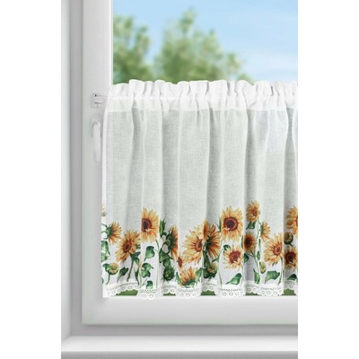 EUROFIRANY KRÁTKÁ ZÁCLONA NA PÁSCE HELIA 150X60 CM KVĚTY