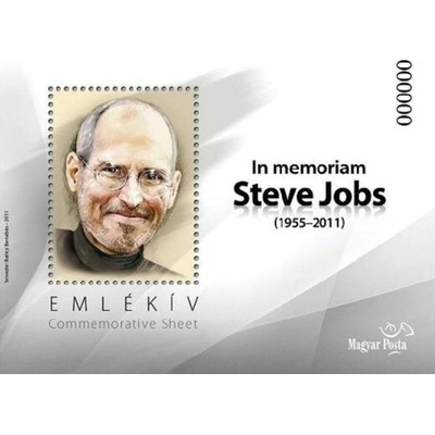 (2011) Maďarsko - Steve Jobs - pamětní list v přebalu