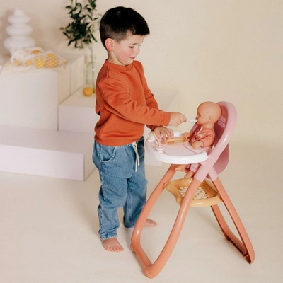 Smoby Baby Nurse Stolička na kŕmenie pre bábiku + príslušenstvo 220370