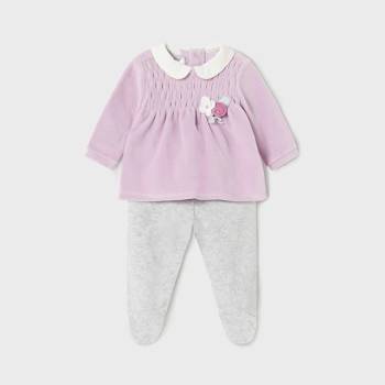 Mayoral Комплект с ританки за новородено момиче Майорал