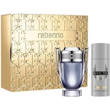 Paco Rabanne Paco Rabanne Invictus Подаръчен комплект за мъже Размер EDT 100 ml + 150 ml дезодорант
