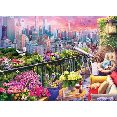 EUROGRAPHICS - Puzzle NY Rooftop Garden - 1 000 piese
