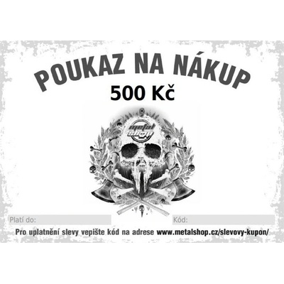 poukaz dárkový elektronický na 500 Kč