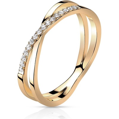 Šperky4U ocelový prsten s čirými zirkony OPR1864RD