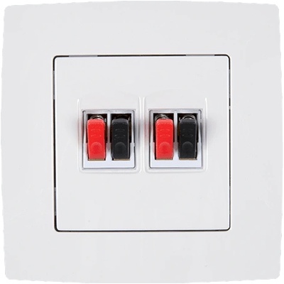 ELMARK City АУДИО РОЗЕТКА ДВОЙНА БЯЛА (190721)