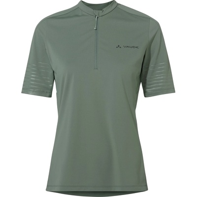 Vaude Дамска фланелка с къс ръкав за колоездене Vaude Women's Qimsa Pro Half Zip Shirt Cycling jersey - Agave - размер 38 (EU) (156-2799-0112)