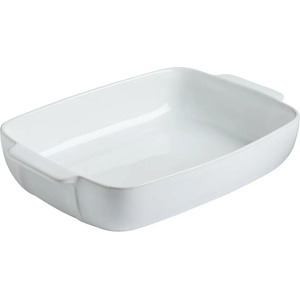 Pyrex - Signature Ceramic - Правоъгълна тава с дръжки, 35х25, 4, 7л, керамика, бяла-SG35RR1/7044 (0012375)