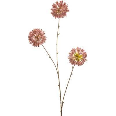Umelá rastlina Dandelion Spray Pink 80 cm