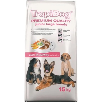 TropiDog Premium Junior Large Breeds - Turkey & Rice 2,5 kg