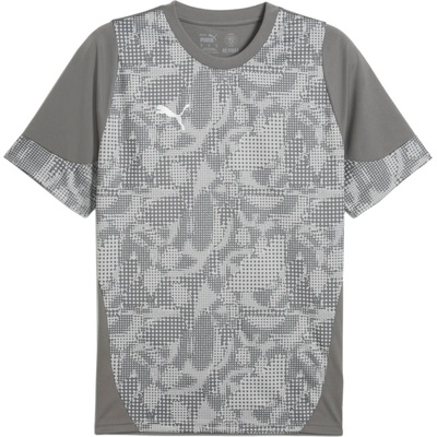 Puma pánsky dres TEAMCUP TRAINING JERSEY sivá tmavo sivá biela