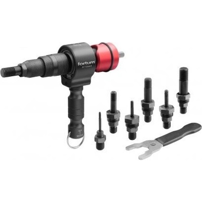 Nástavec nýtovací na vrtačku T, pro nýtovací matice, FORTUM M3-M12, 5/16'', max. 20 rpm, balení 1 ks – Sleviste.cz