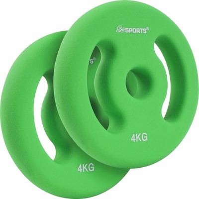 ScSPORTS Neoprénové kotúče 2 x 4 kg 30/31 mm